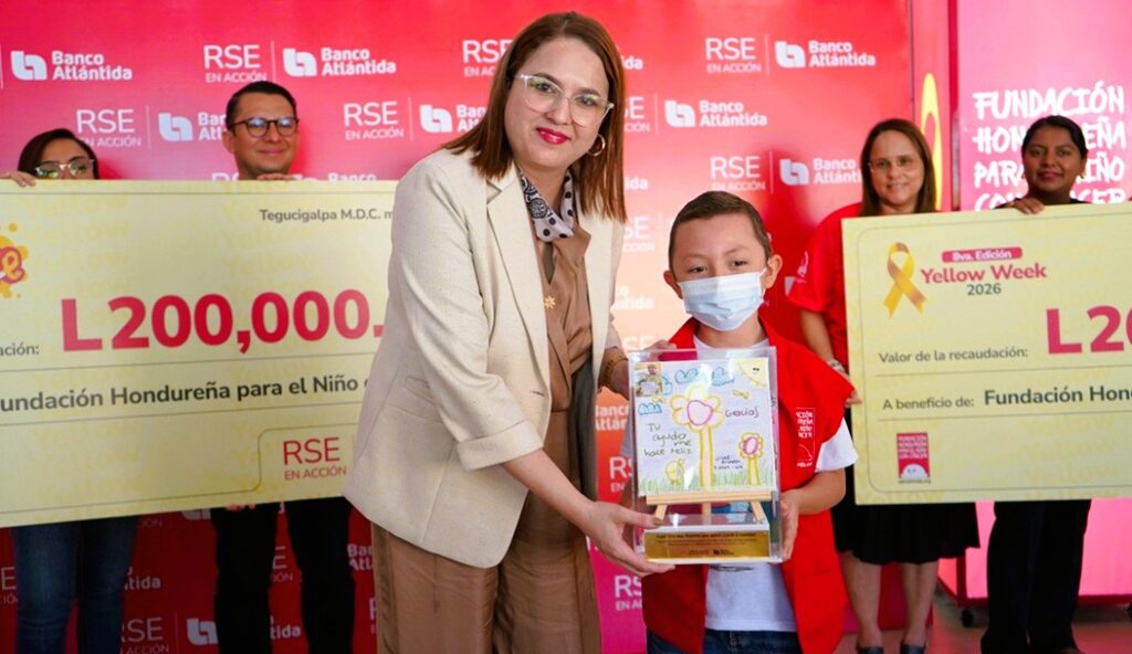 Banco Atlántida fortalece su apoyo a la niñez con cáncer en Honduras