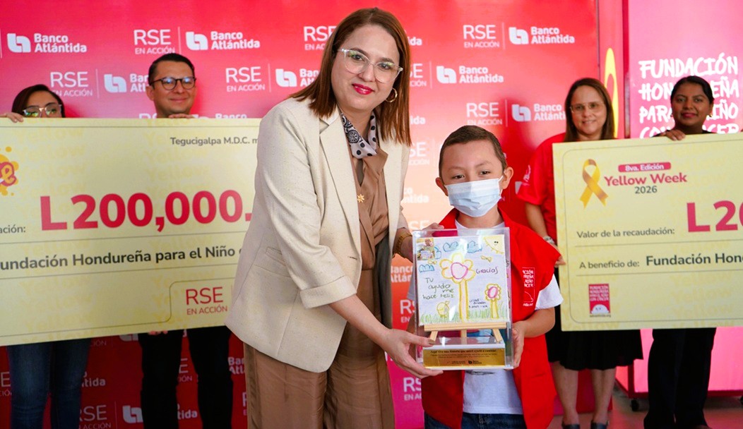 Banco Atlántida fortalece su apoyo a la niñez con cáncer en Honduras