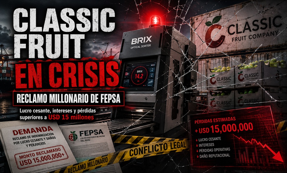 Classic Fruit enfrenta reclamo millonario de FEPSA