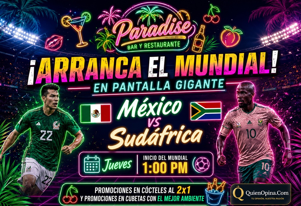 Paradise prende pasión mundialista con pantalla gigante