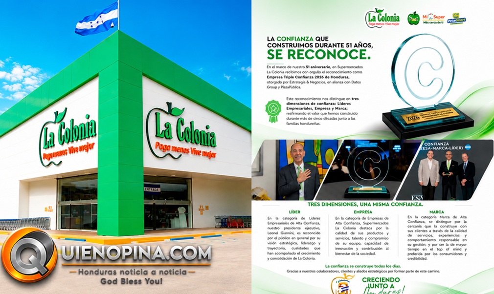 La Colonia celebra 51 años con sello de Triple Confianza en Honduras