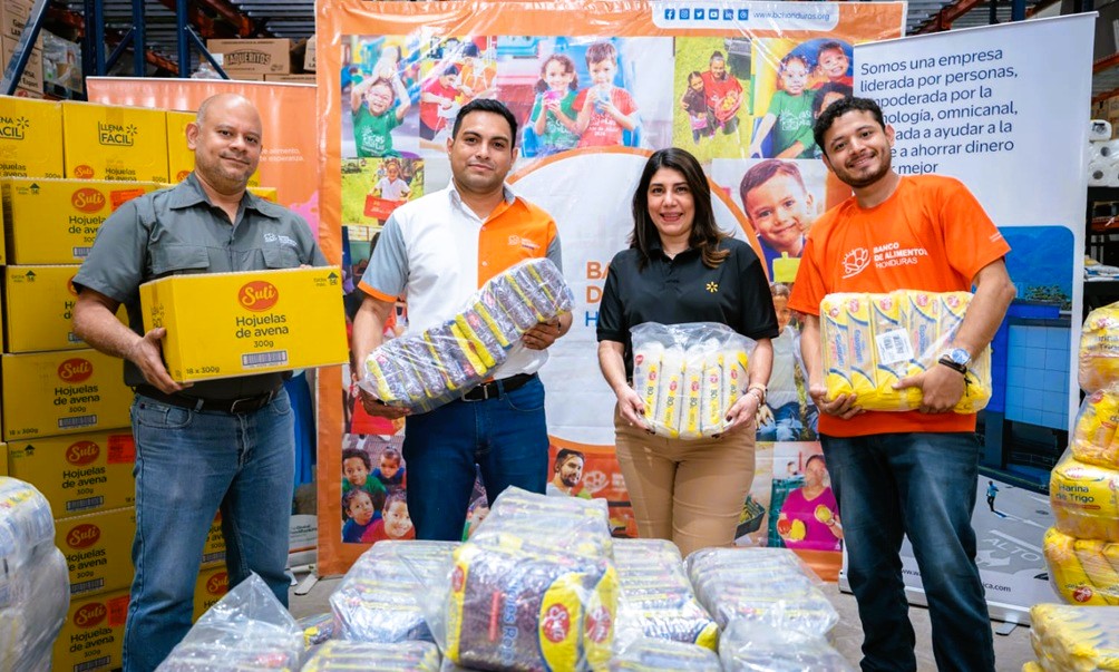 Walmart entrega importante donación al Banco de Alimentos de Honduras